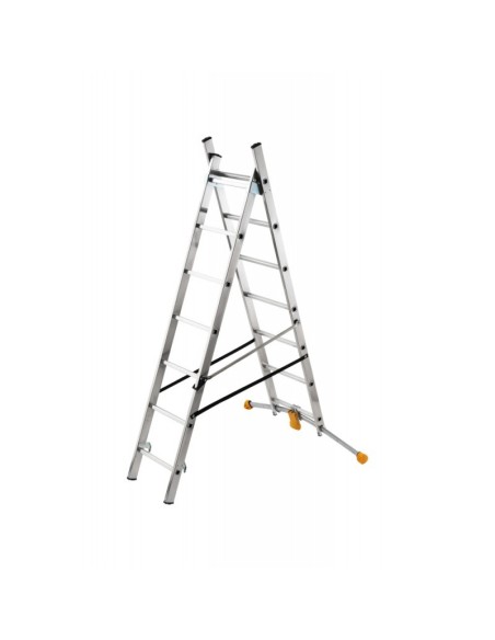Escalera combinada de 2 tramos con estabilizador curvo HobbyLOT