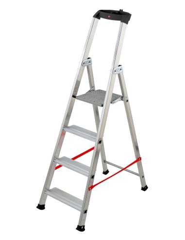 Escalera de tijera profesional Alu PRO con peldaño ancho
