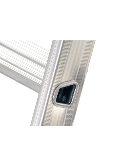 Escalera de tijera profesional Alu PRO con peldaño ancho