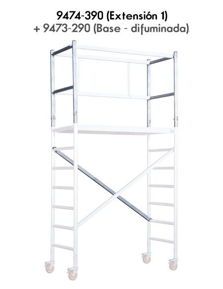 Andamio EN1004 de aluminio tubular Expert Pro