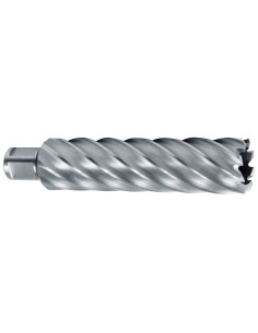Broca hueca HSS con vástago Weldon (3/4") rectificada CBN profundidad de corte 110,0 mm