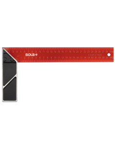 Escuadra de carpintero de acero pintado epoxi rojo SRC