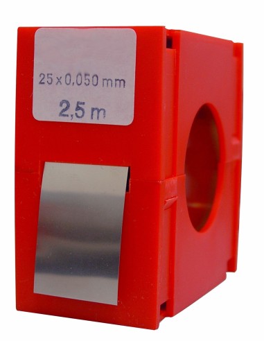 Rollo fleje calibrado 2.5 metros x 25 mm inox
