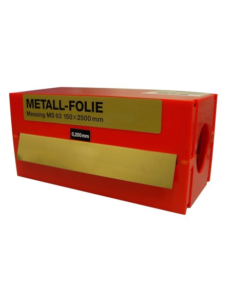 Rollo fleje calibrado 2,5 metros x 150 mm latón