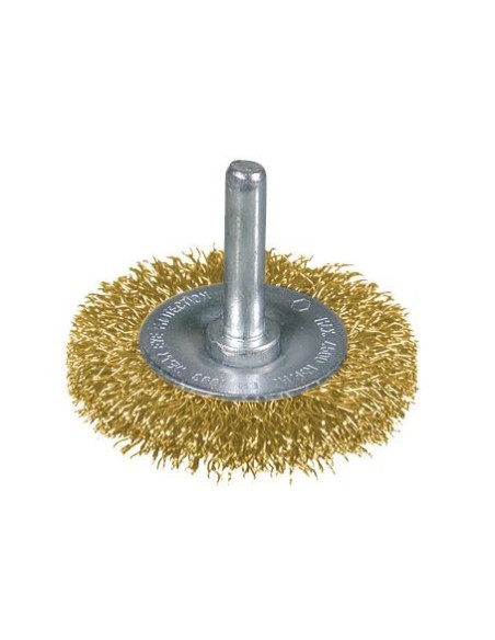 Cepillos circulares ondulados - Vástago 6mm (4.500 RPM) ACERO INOX