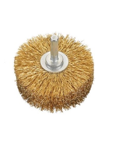 Cepillos circulares alambre ondulado - Vástago 8mm (Extra espesor)