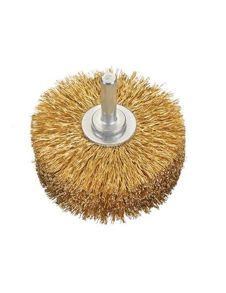 Cepillos circulares alambre ondulado - Vástago 8mm (Extra espesor)