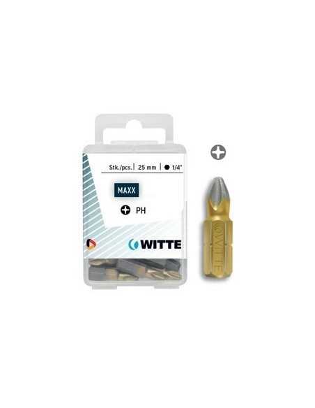 Puntas Phillips DIAMOND de 25 mm en cajita de plástico (5 ud)