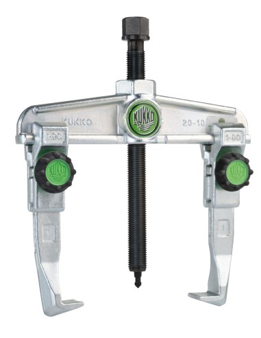 Extractor exterior de 2 patas con regulación rápida con moletas de goma