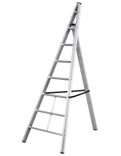 Escalera de tijera triangular de aluminio Trittika