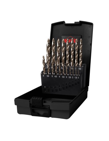 Juego de brocas helicoidales ULTIMATECUT DIN 338 Tipo FLOWSTEP® HSSE-Co 5