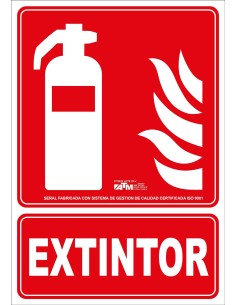 Señal extintor PVC