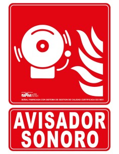 Señal avisador sonoro PVC