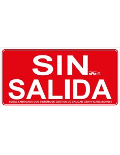 Señal sin salida PVC