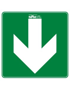 Señal flecha bidirección derecha e izquierda PVC