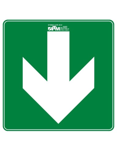 Señal flecha bidirección derecha e izquierda PVC