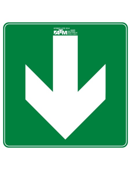 Señal flecha bidirección derecha e izquierda PVC