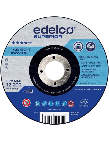 Disco de corte metal para máquina portátil AS 60 T INOX Superior