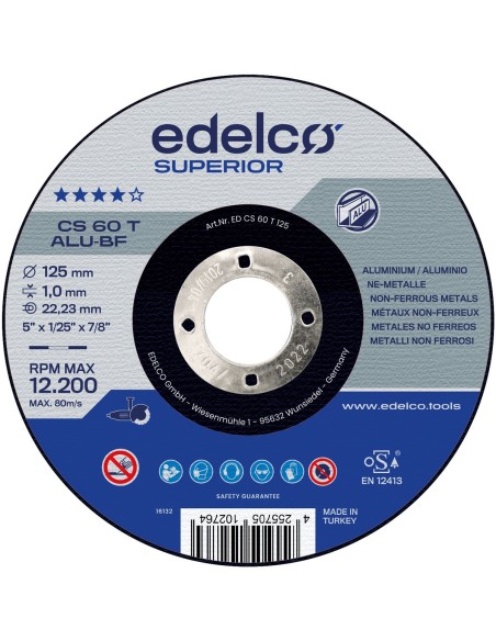 Disco de corte metal para máquina portátil CS 60 T ALU Superior