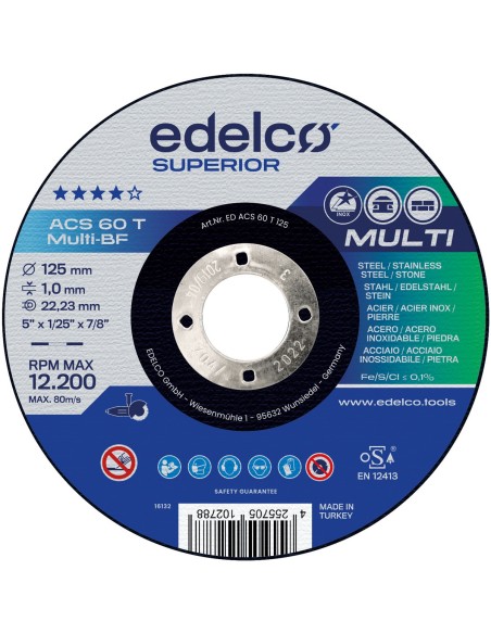 Disco de corte metal para máquina portátil ACS 60 T / ACS 46 T MULTI Superior