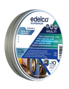 Lata Power-Pack con 10 discos de corte metal ACS 60 T MULTI Superior