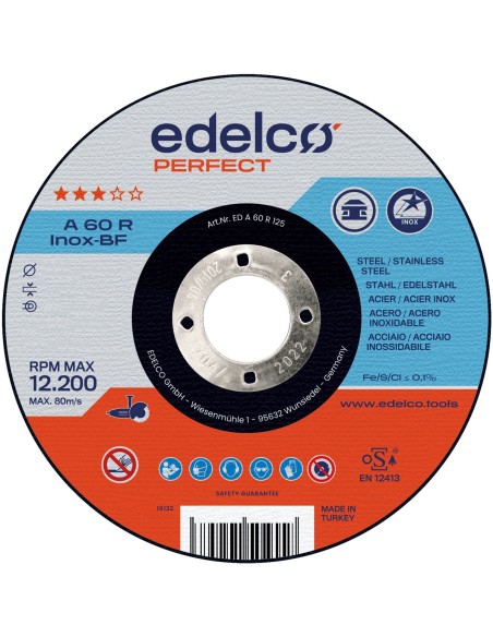Disco de corte metal para máquina portátil A 60 R INOX Perfect