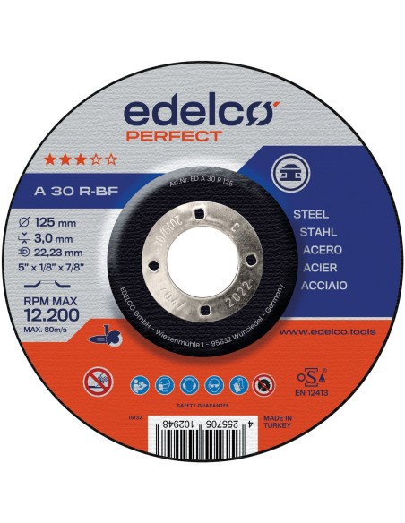 Disco de corte metal para máquina portátil A 30 R Perfect