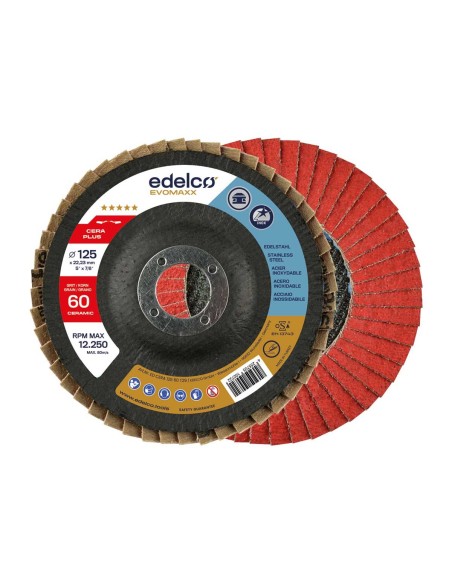 Disco abrasivo milhojas cerámico Cera Plus EvoMaxx 115 mm BASE ABOMBADA