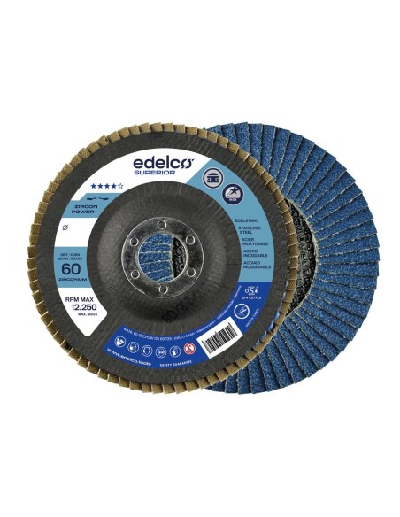 Disco abrasivo milhojas de zirconio Zircon Power Superior 180 mm BASE ABOMBADA