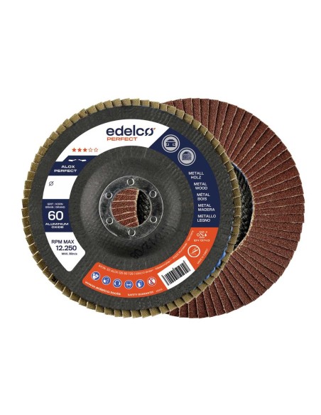 Disco abrasivo milhojas de óxido aluminio ALOX Perfect 115 mm BASE ABOMBADA