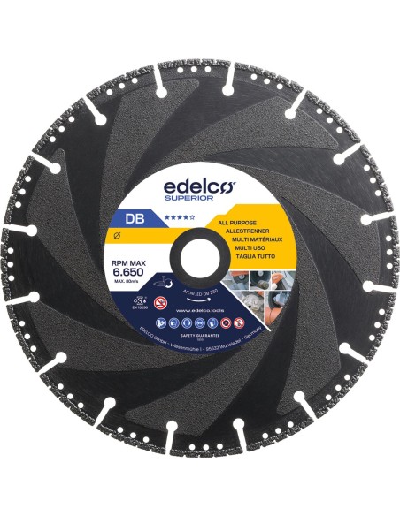 Disco de diamante universal de corte super rápido DB Superior