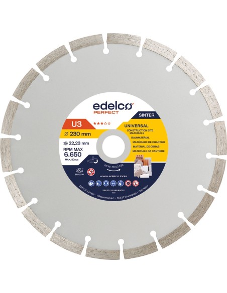 Disco de diamante universal de obra U3 Perfect