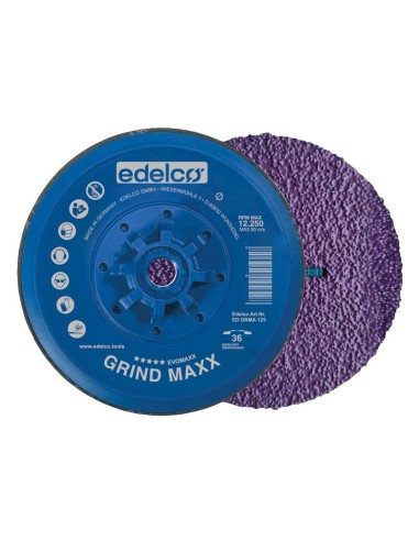 Plato de desbaste con abrasivo de alto rendimiento para amoladoras angulares con rosca M14 Grind Maxx