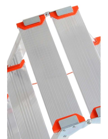 Escalera de tijera de doble subida de aluminio Stylo