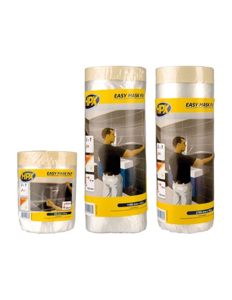 Film transparente con cinta de pintor Easy Mask