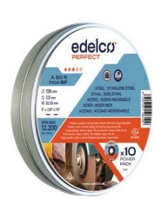 Lata Power-Pack con 10 discos de corte metal A60 R Perfect