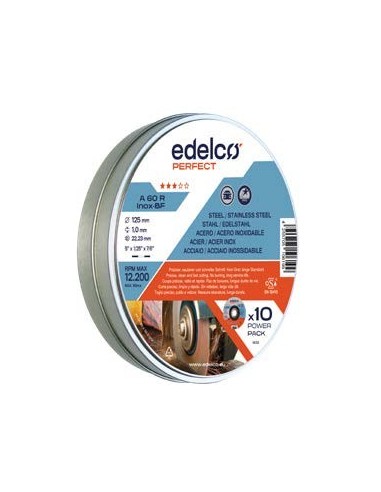 Lata Power-Pack con 10 discos de corte metal A60 R Perfect
