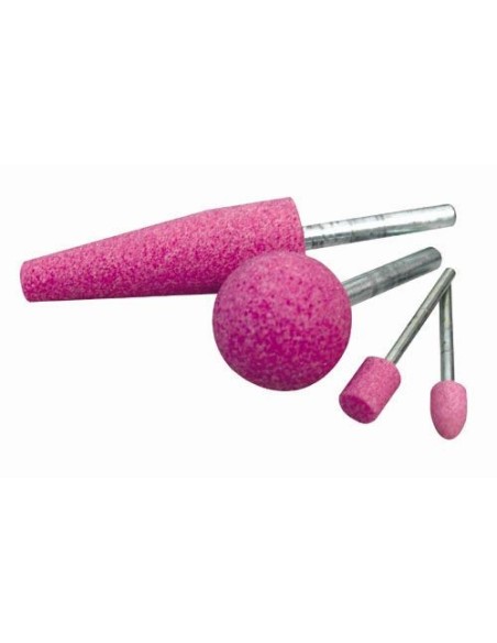 Muelas con vástago Ø 6 mm de corindón figura 7 para uso universal en acero