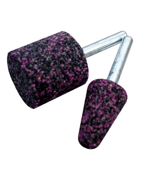 Muelas con vástago 6 mm - Negro/Rosa