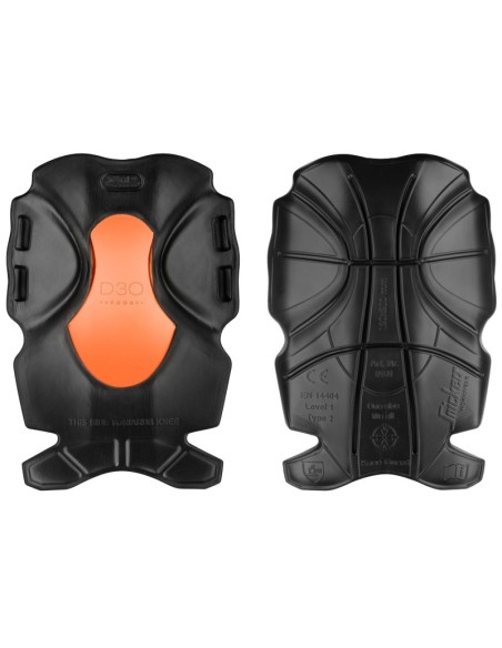 9191 RODILLERAS XTR D3O NEGRO-NARANJA T-UNICA