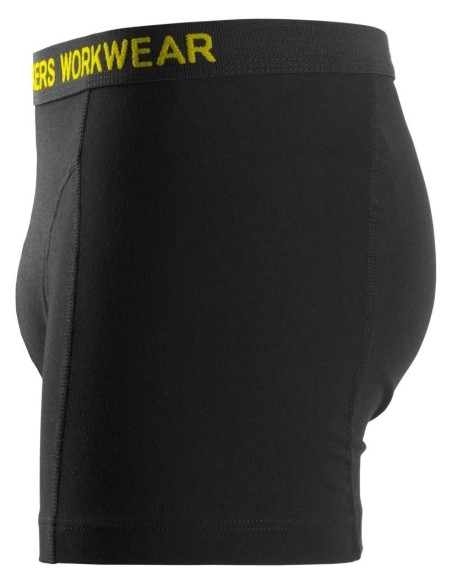 CALZONCILLOS ELASTICOS 2-PACK NEGRO-GRIS ACERO T-M