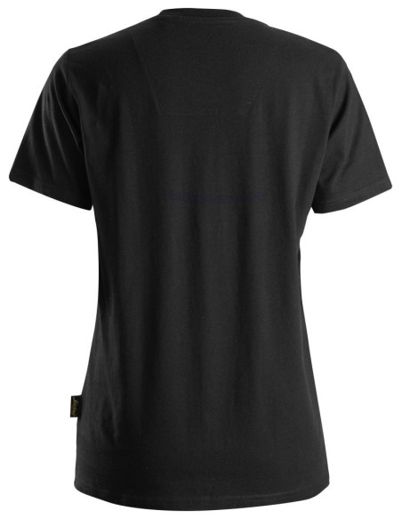 2517 Camiseta de manga corta para mujer de algodon organico AllroundWork negro