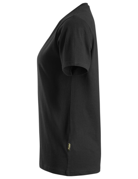 2517 Camiseta de manga corta para mujer de algodon organico AllroundWork negro