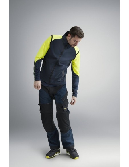 8029 Chaleco fluorescente FlexiWork negro/ amarillo