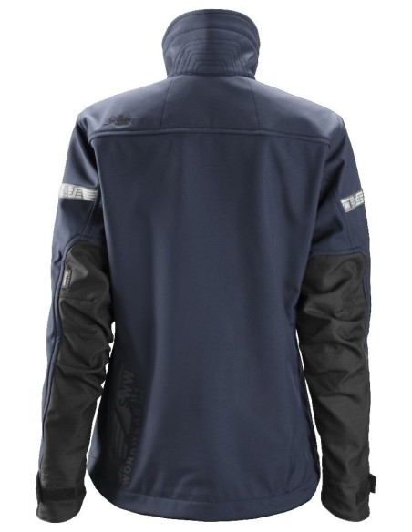 1207 Chaqueta de mujer softshell AllroundWork azul marino/ negro