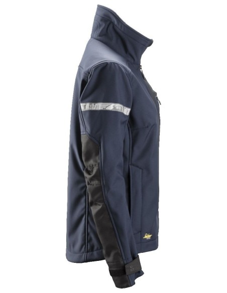 1207 Chaqueta de mujer softshell AllroundWork azul marino/ negro