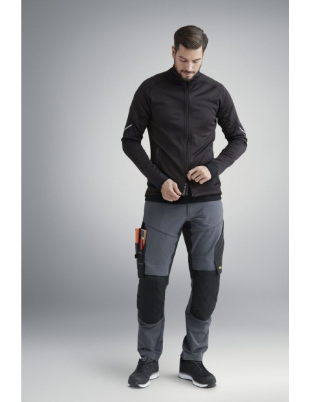 8003 Chaqueta de forro polar elastico Polartec Power Stretch 2.0 FlexiWork negro