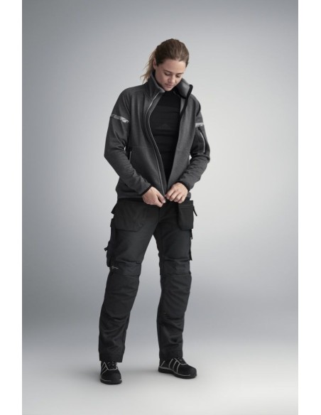 8017 Chaqueta forro polar de mujer con aislamiento 37.5 AllroundWork gris acero