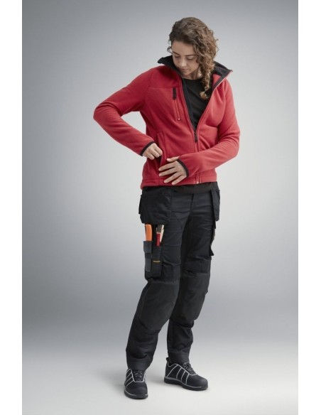 8027 Chaqueta forro polar de mujer AllroundWork Polartec negro