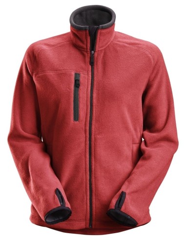 8027 Chaqueta forro polar de mujer AllroundWork Polartec rojo/ negro